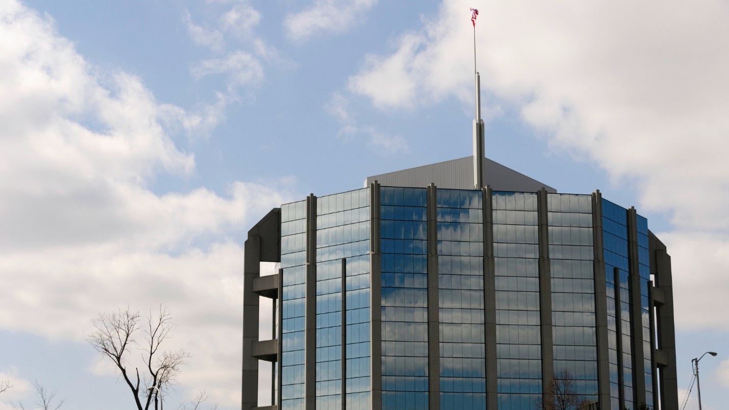 A building from downtown Macomb County, MI.